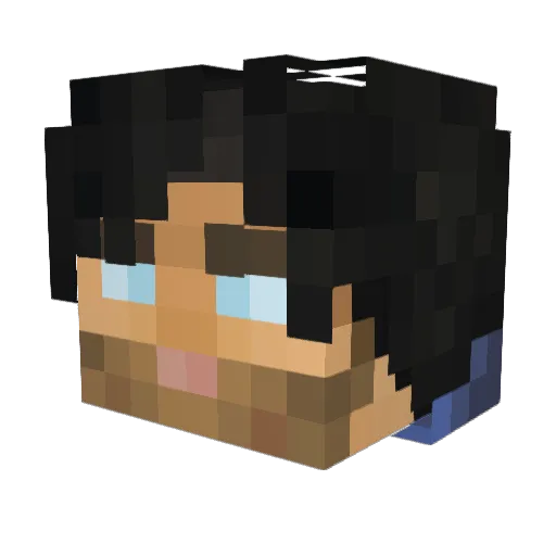 MrCroqueta Minecraft avatar head, 3D render