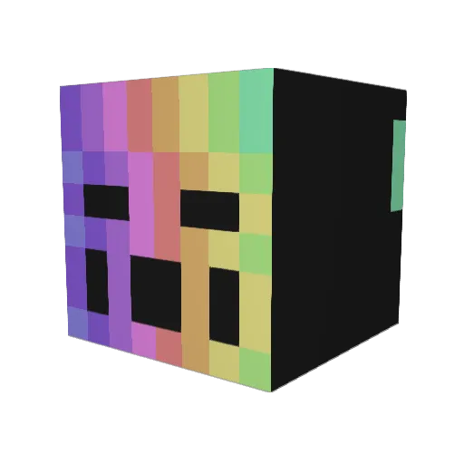 MrCrossPixel Minecraft avatar head, 3D render