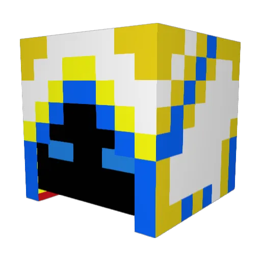MrCrow1337 Minecraft avatar head, 3D render