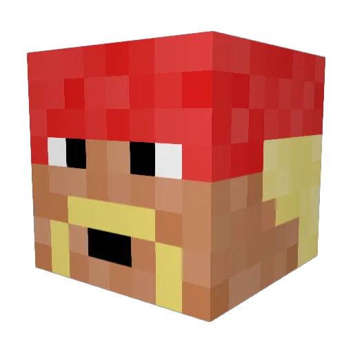 MrCrunchyPvP Minecraft avatar head, 3D render