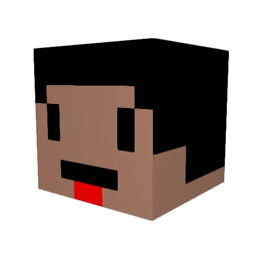 MrCtrl Minecraft avatar head, 3D render