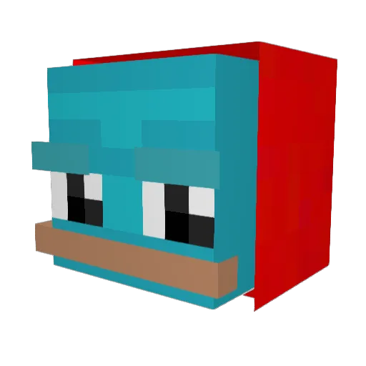 MrCutZz Minecraft avatar head, 3D render