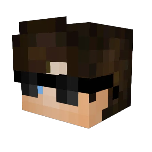MrCyb3R Minecraft avatar head, 3D render