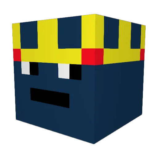 MrCyberX Minecraft avatar head, 3D render
