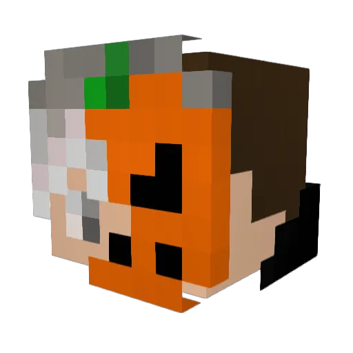 MrD3d0 Minecraft avatar head, 3D render