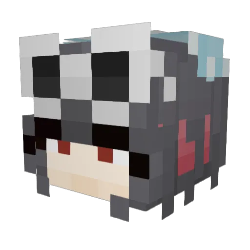 MrD7M Minecraft avatar head, 3D render