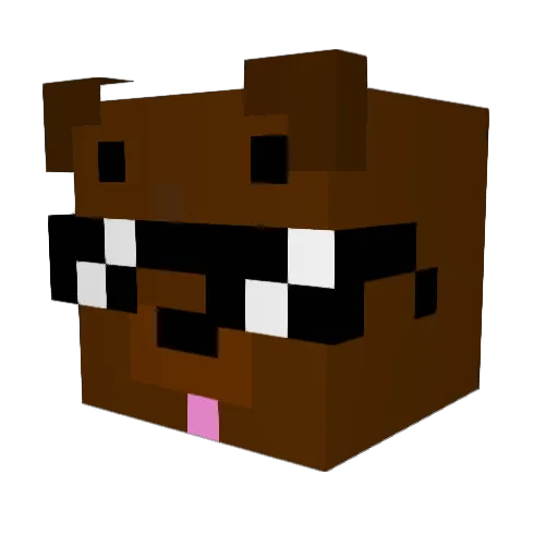 MrDFrost Minecraft avatar head, 3D render