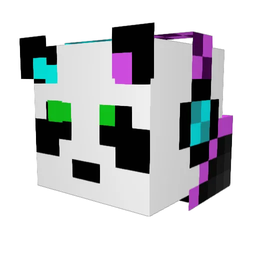 MrDJJ Minecraft avatar head, 3D render