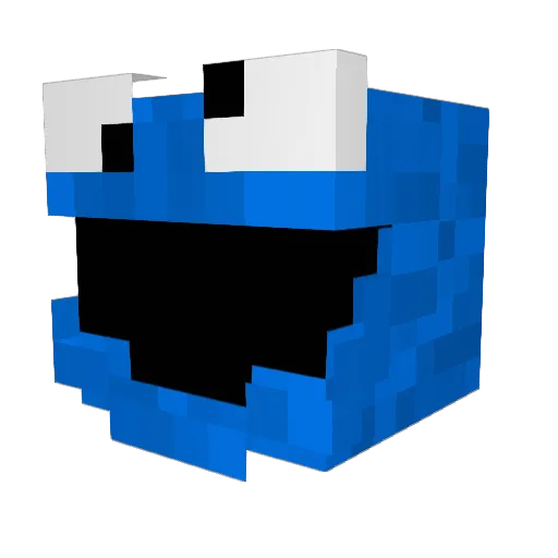 MrDPOWER1 Minecraft avatar head, 3D render