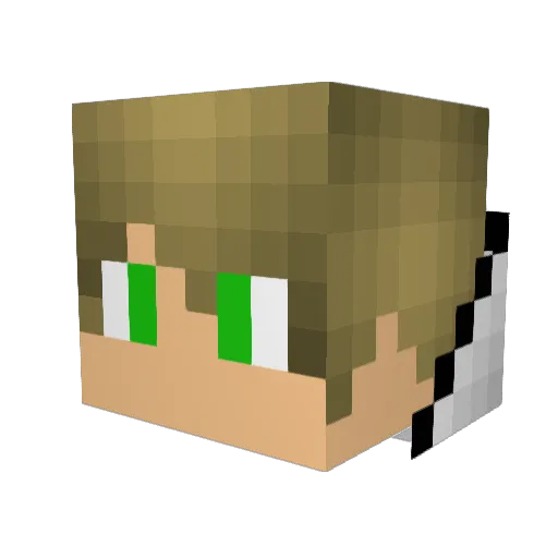 MrDandyPants Minecraft avatar head, 3D render