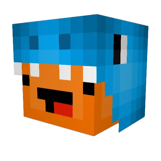 MrDankaDoodle Minecraft avatar head, 3D render