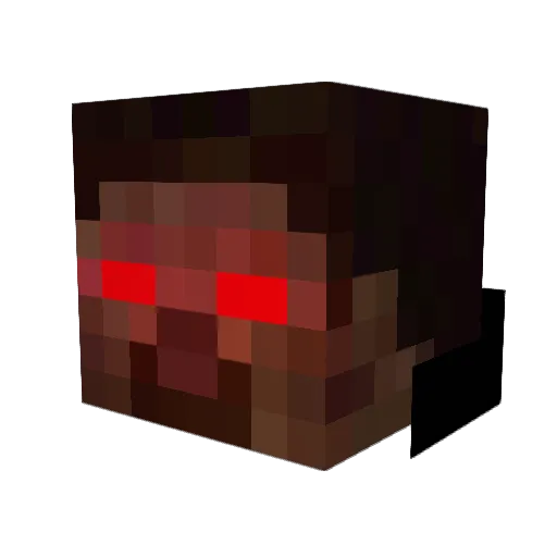 MrDark1 Minecraft avatar head, 3D render