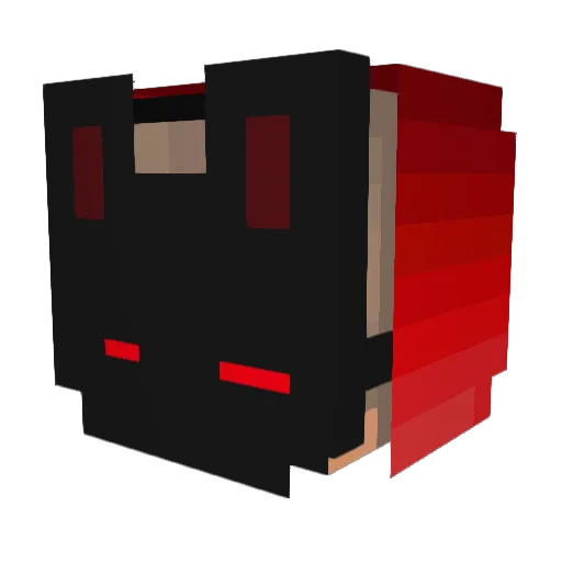 MrDarkAge Minecraft avatar head, 3D render
