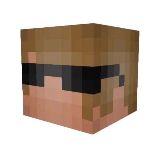 MrDarkHoax Minecraft avatar head, 3D render
