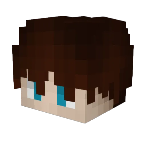 MrDarkVex Minecraft avatar head, 3D render