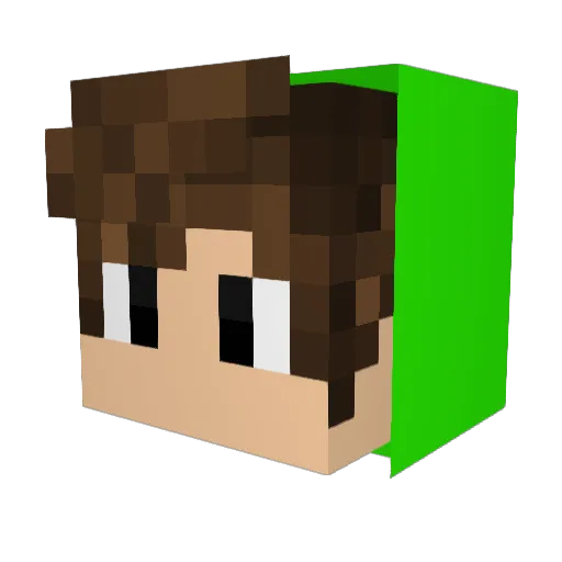 MrDavarino Minecraft avatar head, 3D render