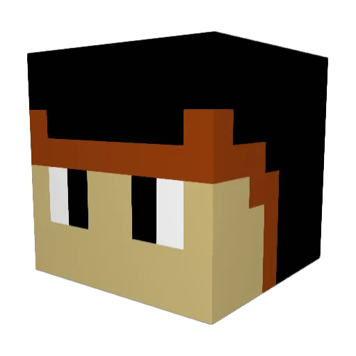 MrDaveson Minecraft avatar head, 3D render