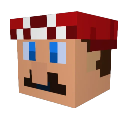 MrDaveyJones Minecraft avatar head, 3D render