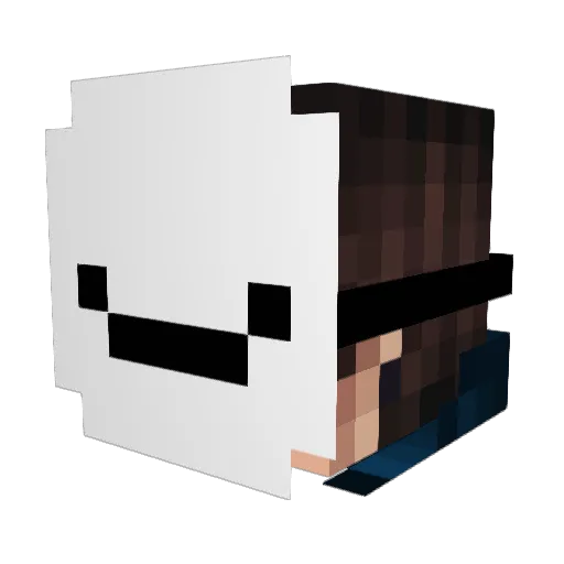 MrDeadDeal Minecraft avatar head, 3D render