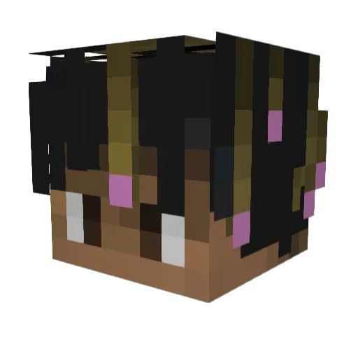 MrDeadlyGoldfish Minecraft avatar head, 3D render