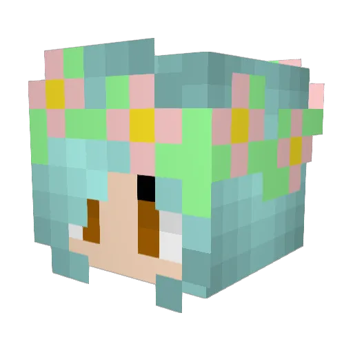 MrDecay1 Minecraft avatar head, 3D render