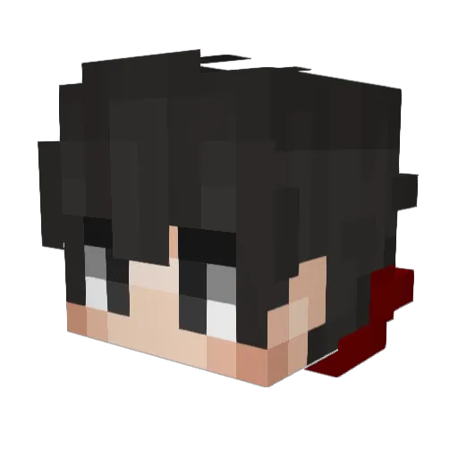 MrDekster Minecraft avatar head, 3D render
