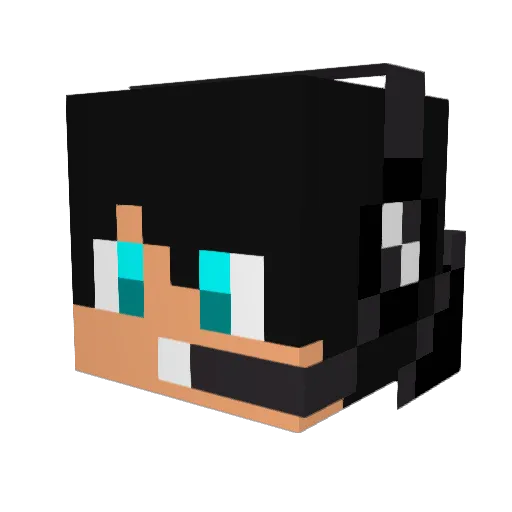 MrDelphox1 Minecraft avatar head, 3D render