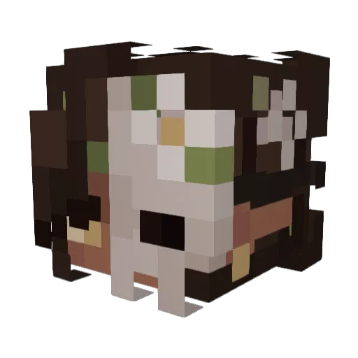 MrDemon2 Minecraft avatar head, 3D render