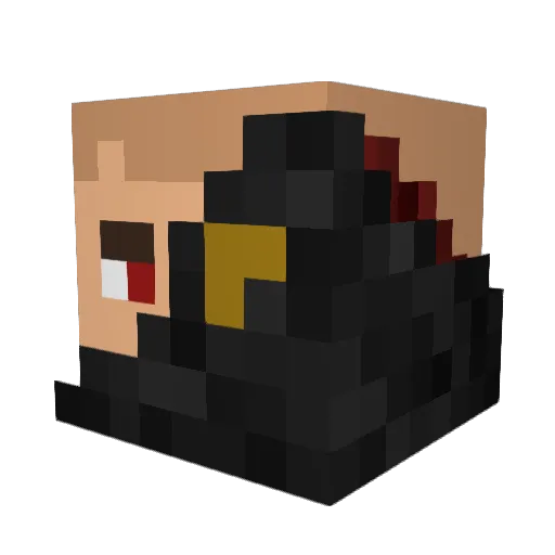 MrDestiny77 Minecraft avatar head, 3D render