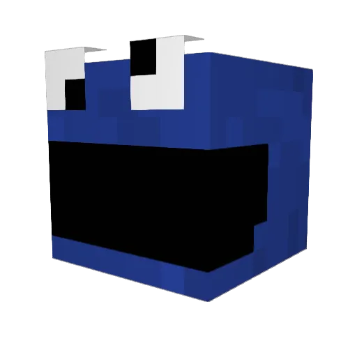 MrDewmop Minecraft avatar head, 3D render