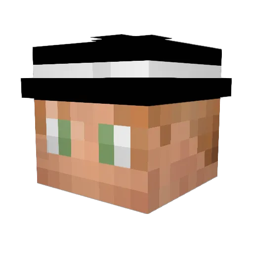 MrDexter17 Minecraft avatar head, 3D render