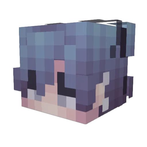MrDiablopl Minecraft avatar head, 3D render