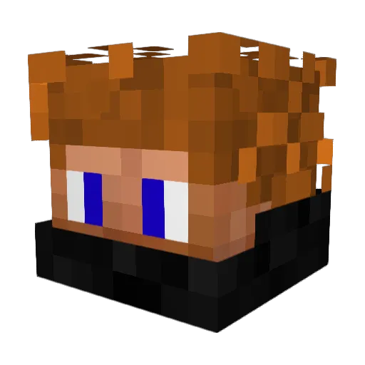 MrDiam Minecraft avatar head, 3D render