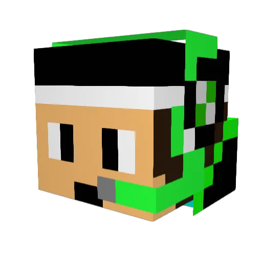 MrDidi97 Minecraft avatar head, 3D render