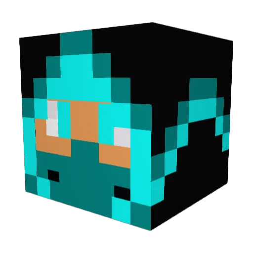 MrDieselMan Minecraft avatar head, 3D render