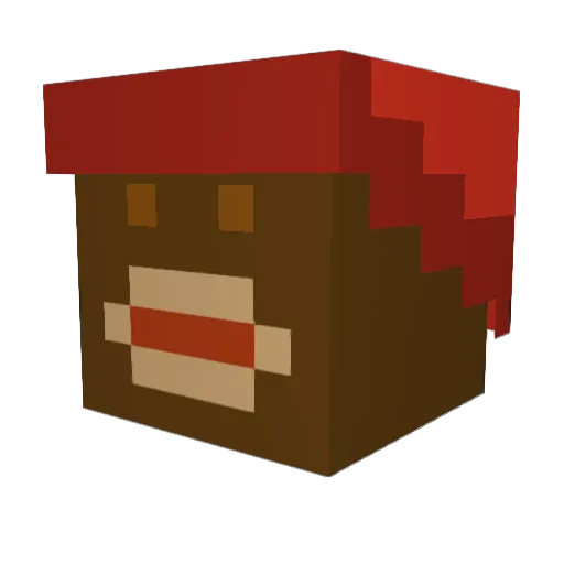 MrDieselxx Minecraft avatar head, 3D render