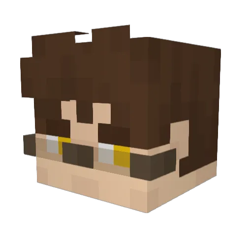 MrDiil Minecraft avatar head, 3D render