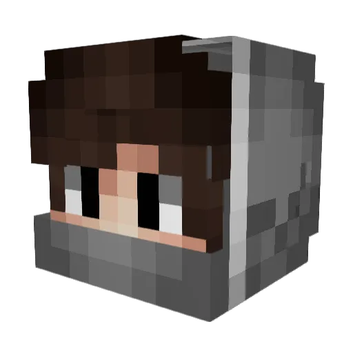 MrDima_Channel Minecraft avatar head, 3D render