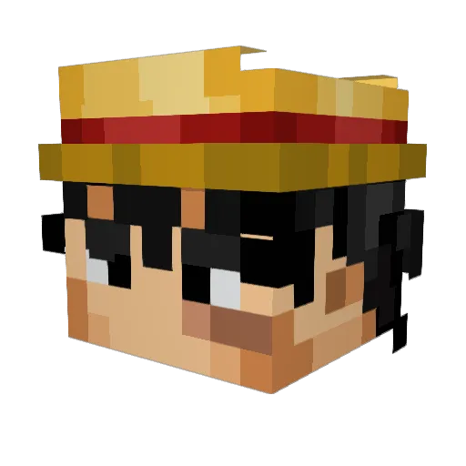 MrDinoo2 Minecraft avatar head, 3D render