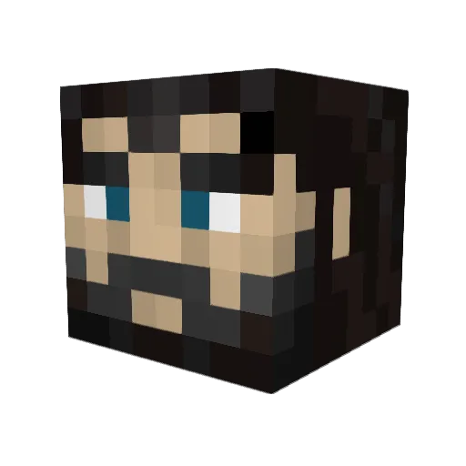 MrDkiing Minecraft avatar head, 3D render