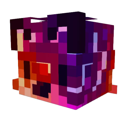 MrDoffy Minecraft avatar head, 3D render