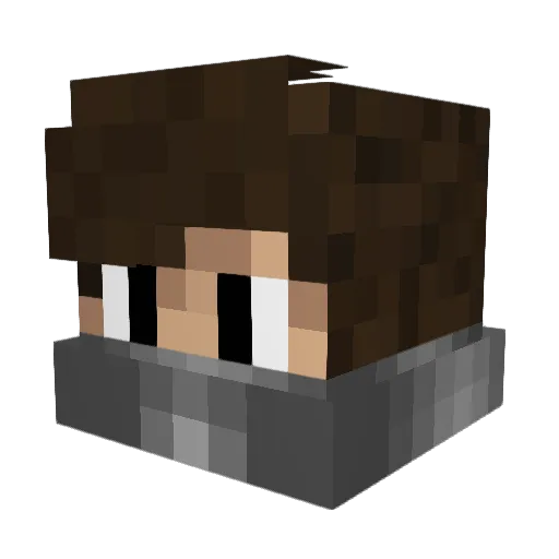 MrDogbart Minecraft avatar head, 3D render
