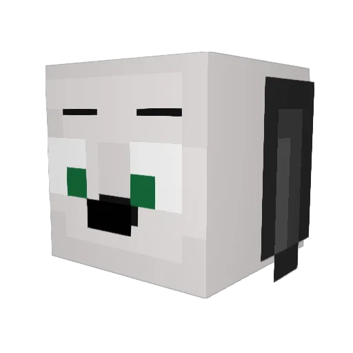 MrDoggo321 Minecraft avatar head, 3D render