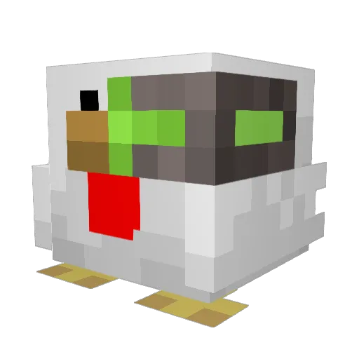 MrDollarBills Minecraft avatar head, 3D render