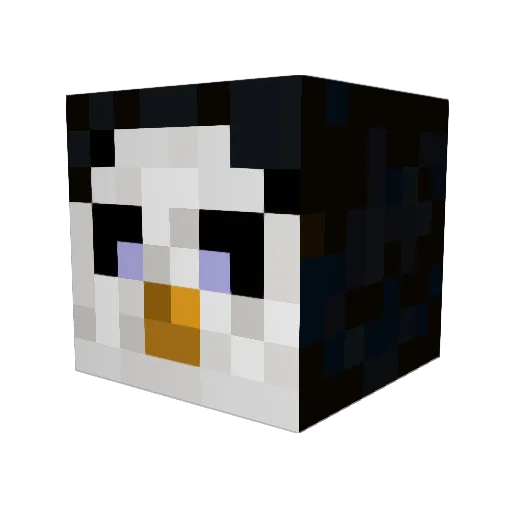 MrDonkers Minecraft avatar head, 3D render