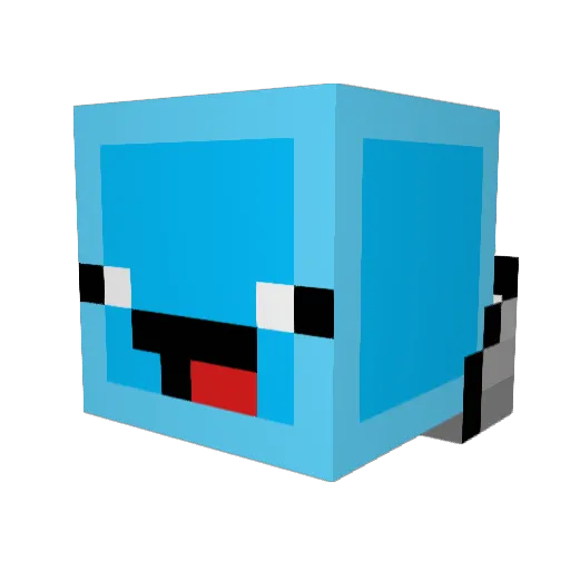 MrDooble Minecraft avatar head, 3D render