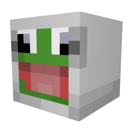MrDoobs Minecraft avatar head, 3D render