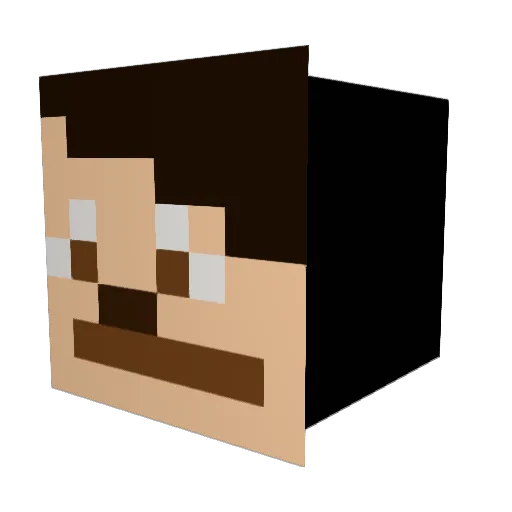 MrDoodlez1 Minecraft avatar head, 3D render