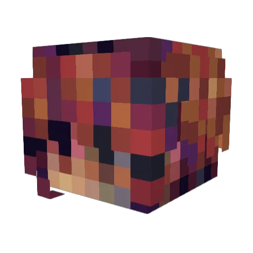 MrDorcito Minecraft avatar head, 3D render