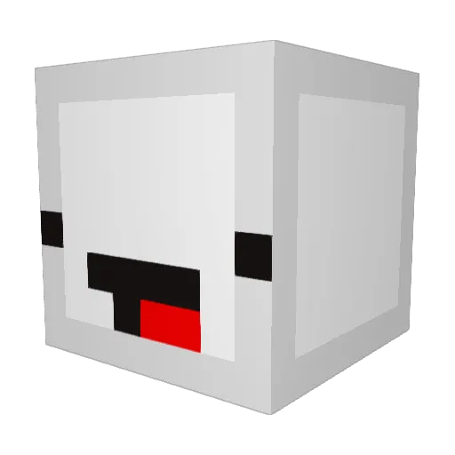 MrDou12138 Minecraft avatar head, 3D render